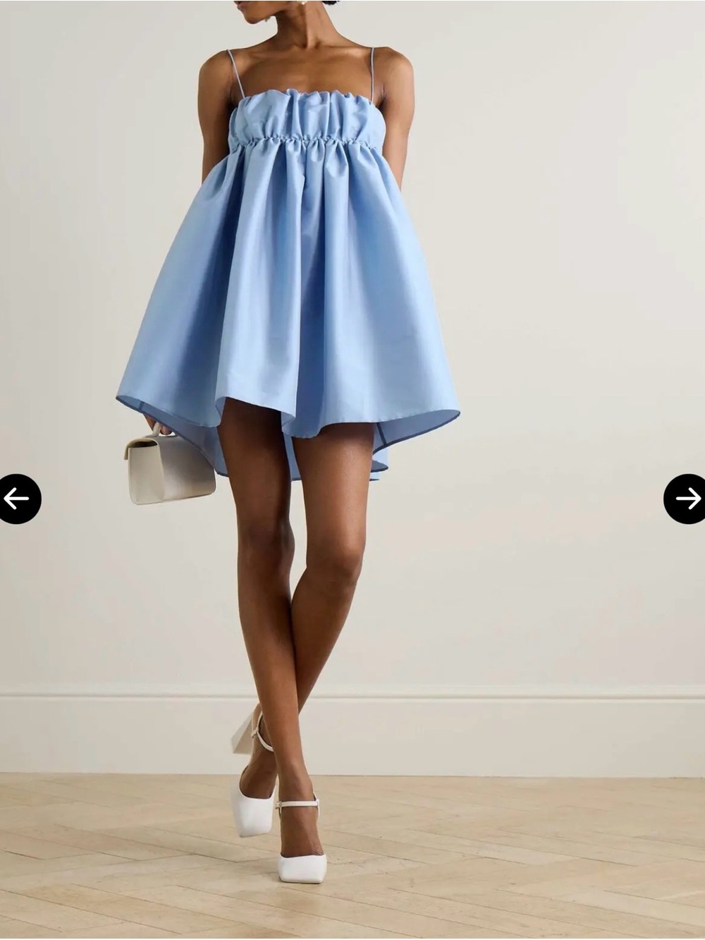 Bernadette Birgit Taffeta Mini Dress Blue IT 42